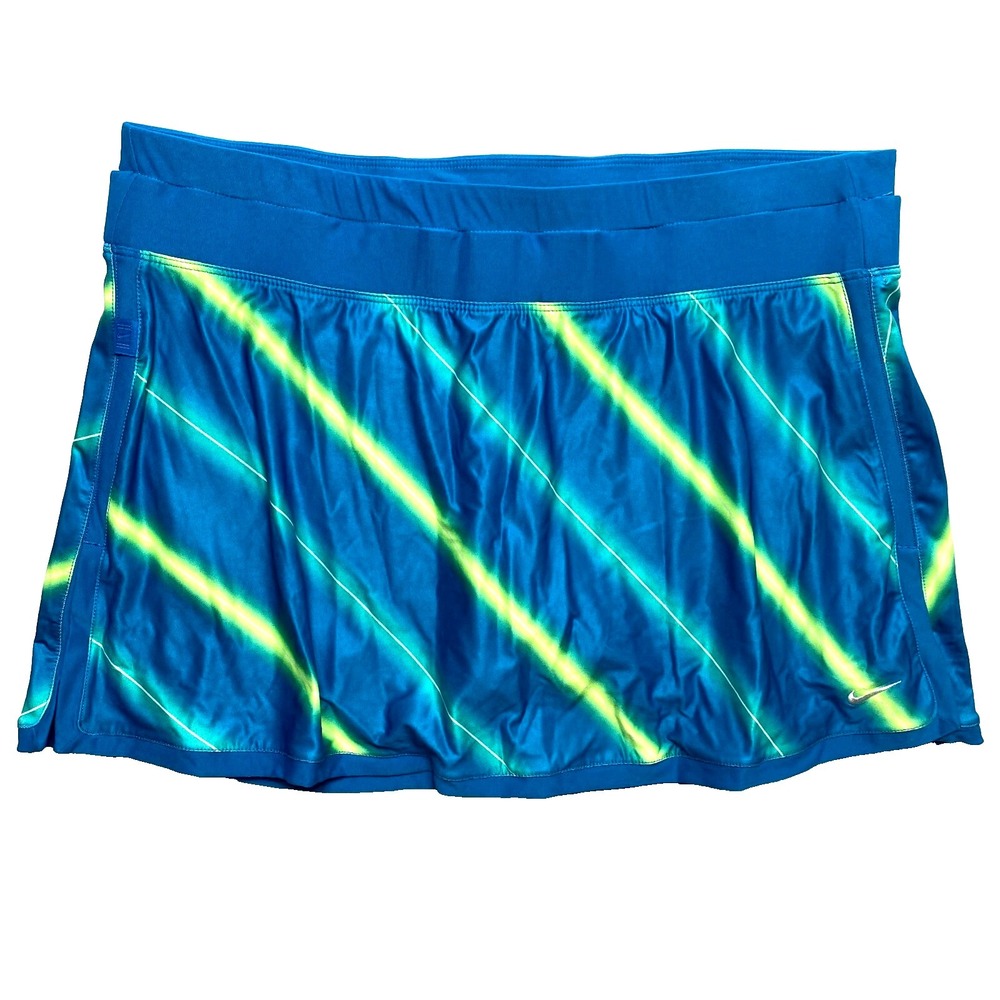 Nike Skort Womens Size Large Green Dri Fit Activewear Skirt